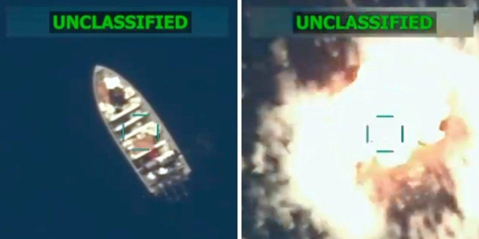 (VIDEO) Brutalan napad Amerike, sve gori i nestaje u plamenu: Pentagon širi smrt po Pacifiku