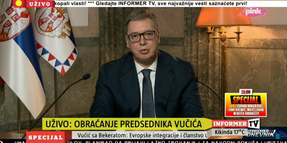 Vučić o godišnjici tragedije u Novom Sadu: Želim da se sutra svako od nas osvrne na stvari koje je rekao ili uradio (VIDEO)