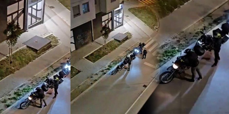 Huligani na delu! Bajkeri u Novom Sadu uništili prostorije SNS (VIDEO)