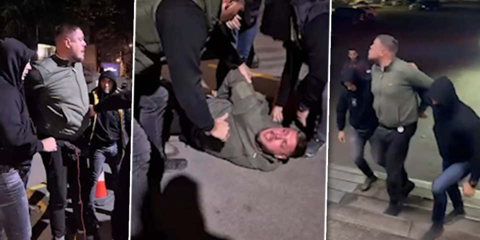 (VIDEO) SNIMAK HAPŠENJA VLADIMIRA ŠTIMCA! Bolesnik bolesni - s lisicama na rukama šalje Vučićeviću poljupce