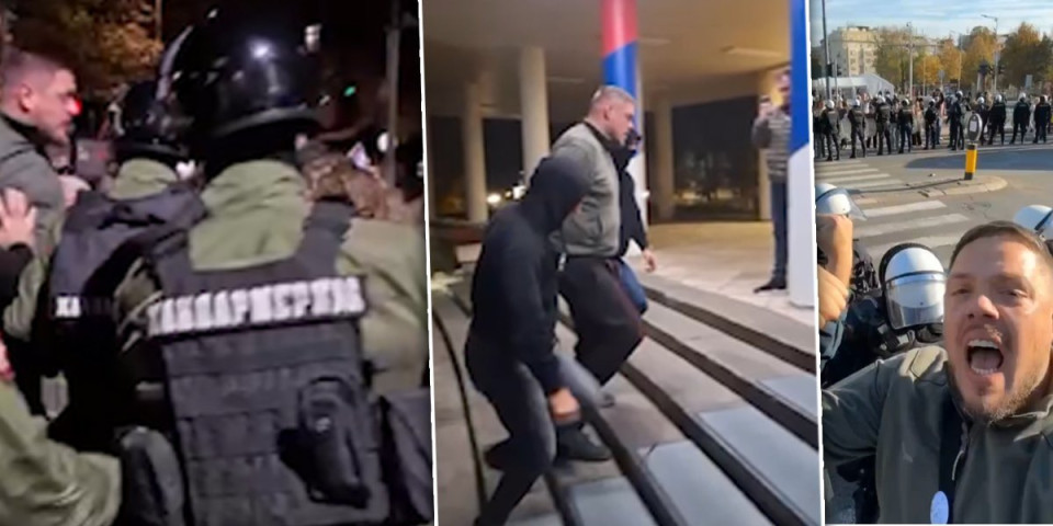 Ovako je uhapšen Štimac: Pogledajte najnovije snimke privođenja blokaderskog nasilnika (VIDEO)