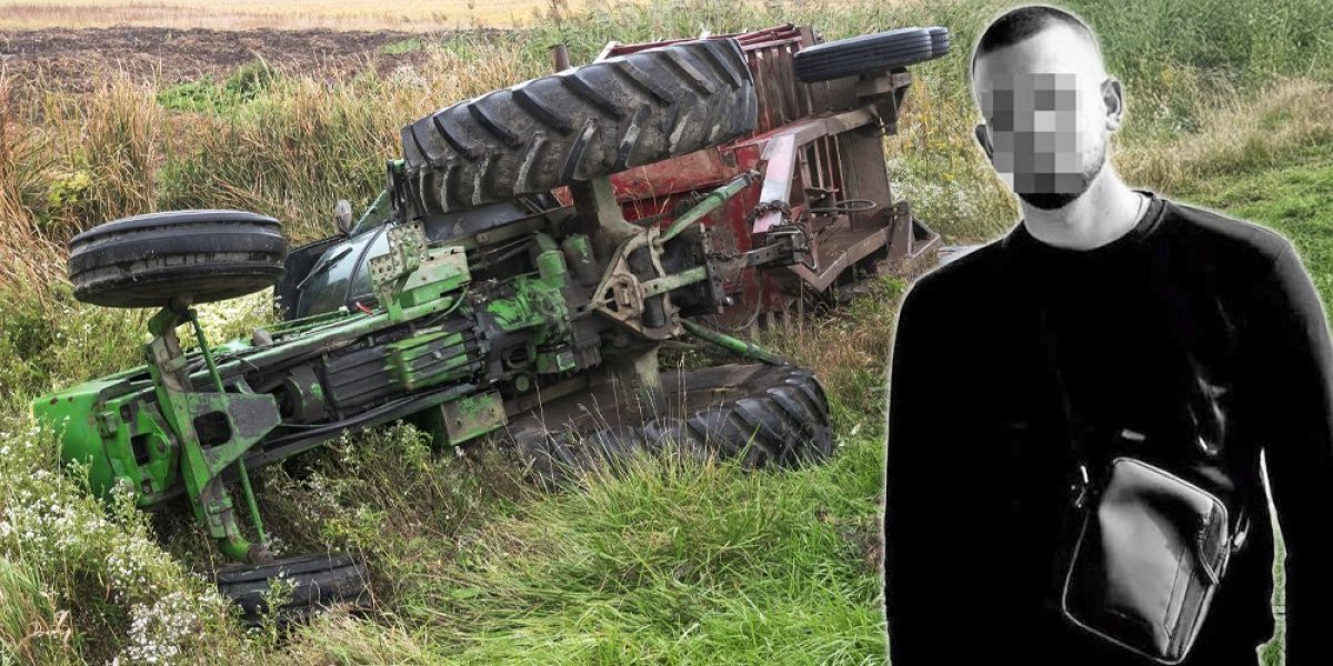 Poginuo mladić na traktoru