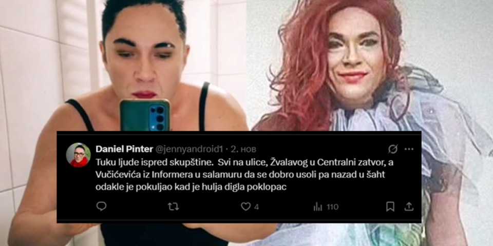 Sramota: Transvestit, koji je uradio groznu stvar nakon tragedije u Ribnikaru - podržao blokadere