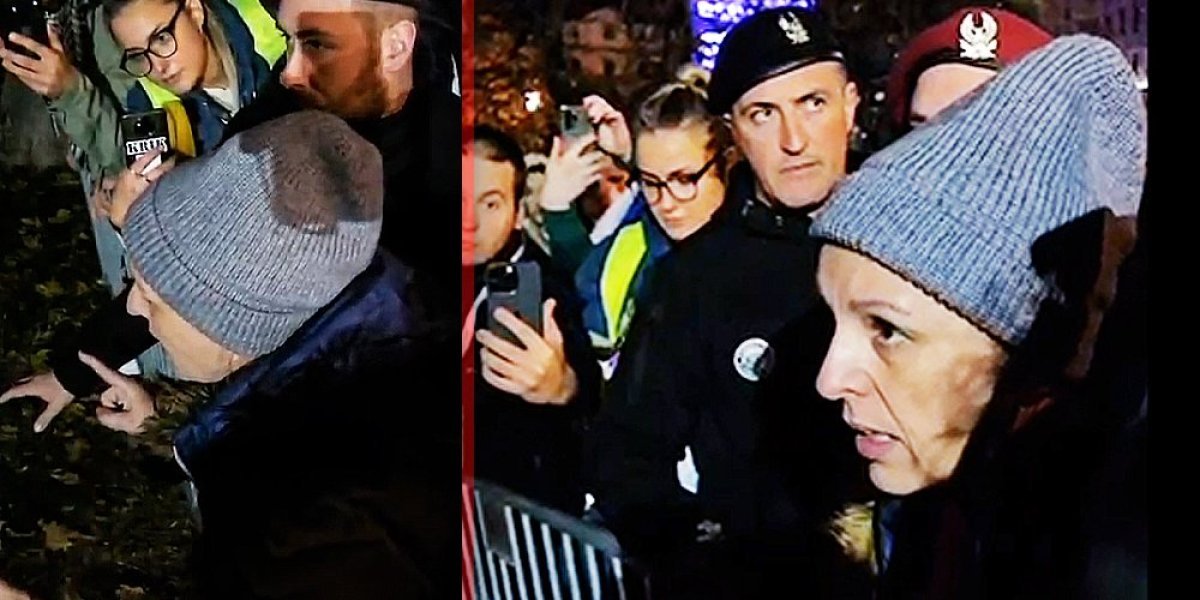 Užas - Gurnuli Dijanu Hrku u prvi red da preti policiji: "Biće krvi do kolena, niko od vas neće ostati živ" (VIDEO)