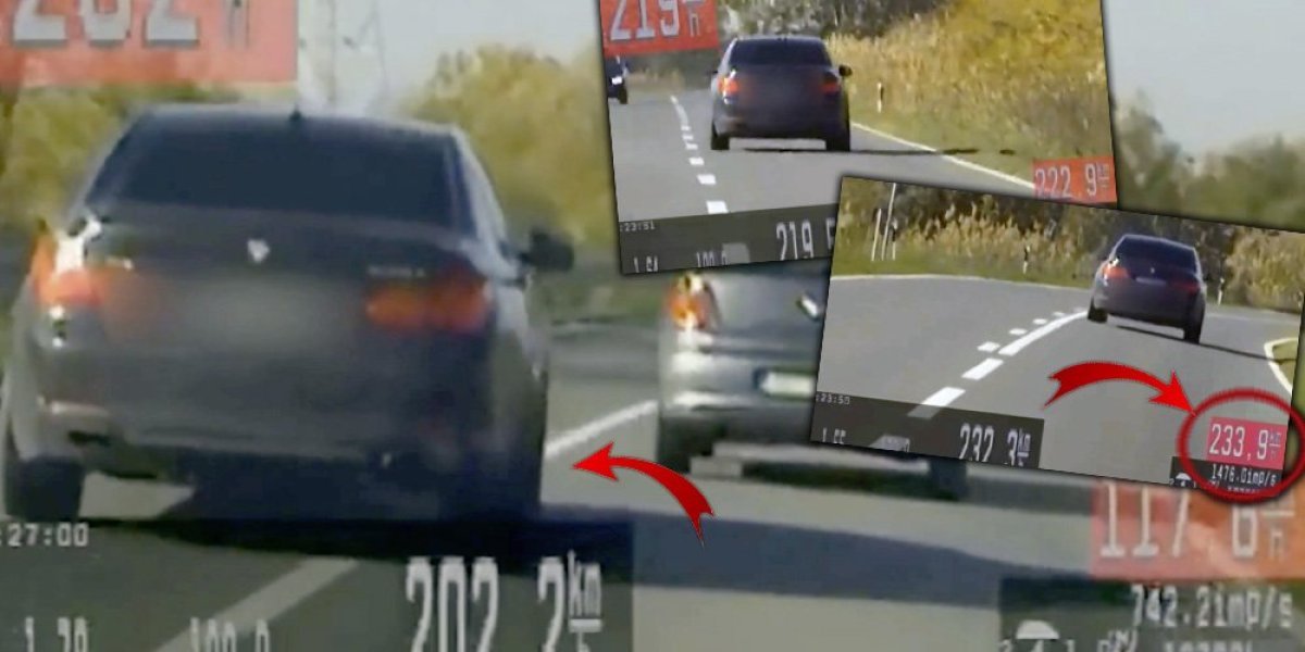 Dokle više? Još jedan bahati vozač na srpskim putevima: Divljao 193km/h tamo gde je dozvoljeno 80