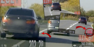 Saobraćajna policija zaustavila je u nedelju u 11 časova "audi" austrijskih registarskih oznaka koji se kretao brzinom od 191,2 kilometara na čas na državnom putu Kovin - Pančevo gde je brzina ograničena na 80 kilometara na čas.