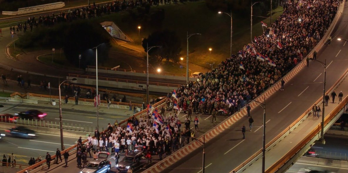 Skup ispred Narodne skupštine