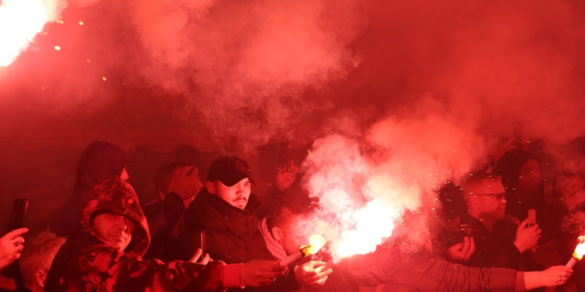 Skup ispred Narodne skupštine