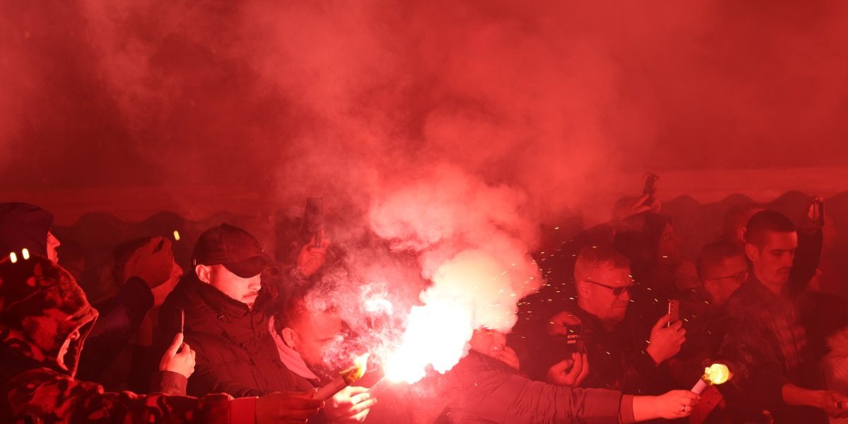 Skup ispred Narodne skupštine