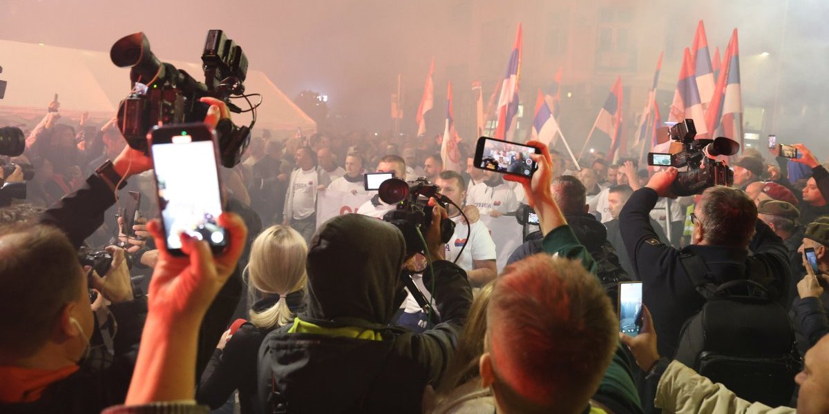 Skup ispred Narodne skupštine