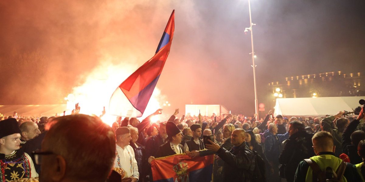 Skup ispred Narodne skupštine