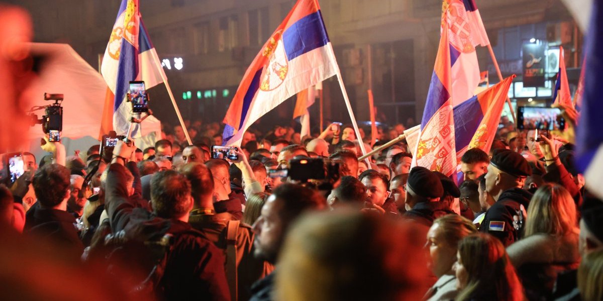 Skup ispred Narodne skupštine