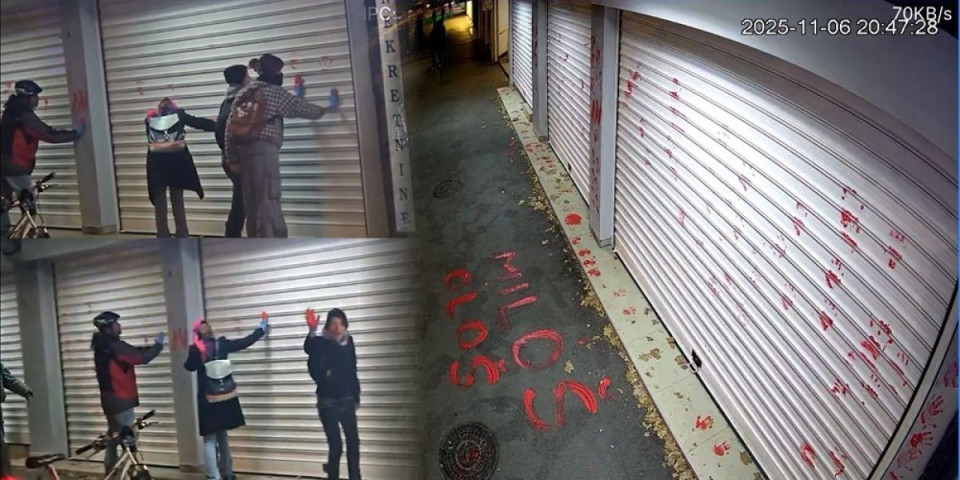 Blokaderska banda vandalizovala SNS prostoriju: Sramne scene iz Novog Sada (VIDEO)