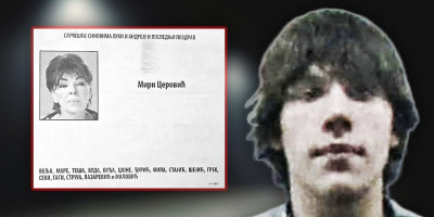 Pripadnik "vračarskog klana" Luka Cerović nije došao iz pritvora kako bi prisustvovao sahrahi svoje majke Mire Cerović.