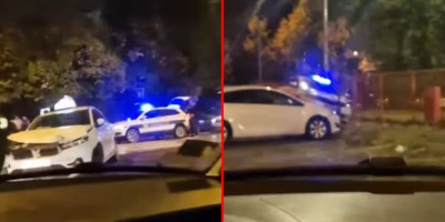 U Novom Sadu večeras je došlo do saobraćajne nezgode u kojoj je učestvovalo vozilo policije i taksi.