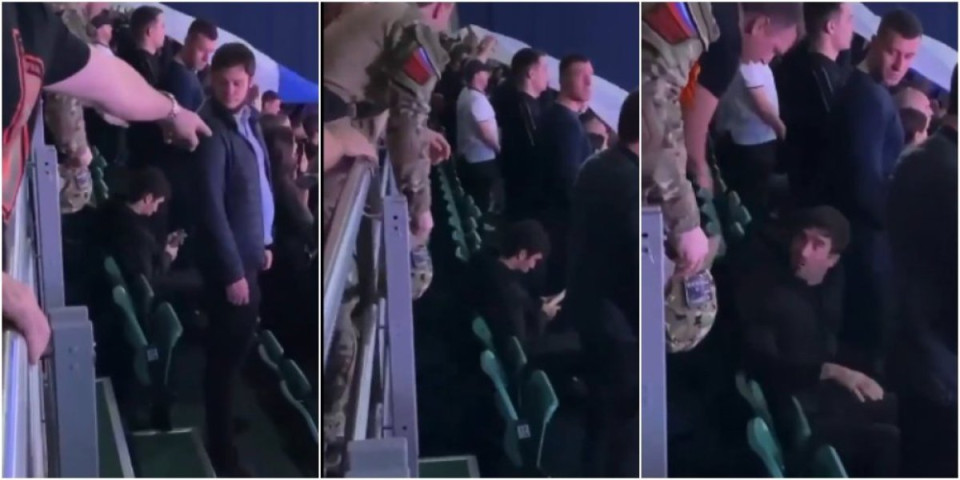 Migrant nije ustao na rusku himnu, pogledajte šta mu je uradio pobesneli Rus! (VIDEO)