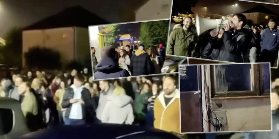 Haos u Nišu: Blokaderi upali na privatan posed Niš TV - letele kamenice (VIDEO)