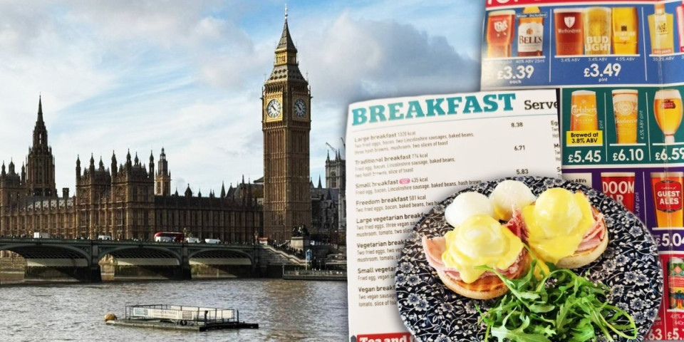 Parče hleba 163 dinara, do 12h nemaš gde da jedeš: Informer u Londonu pred utakmicu "orlova" (FOTO)