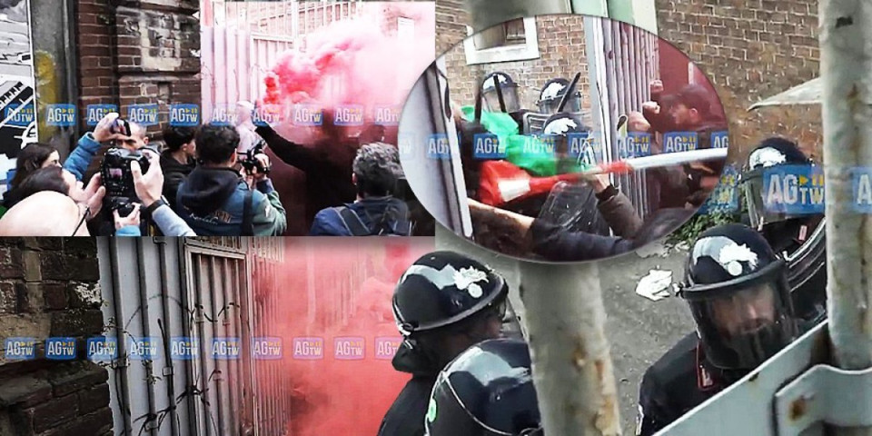(VIDEO) Blokaderi trendseteri - Izvezli svoje gluposti i u Italiju: "Studenti" divljaju, tuku se sa policijom i prave haos - Sve pod ovim izgovorom
