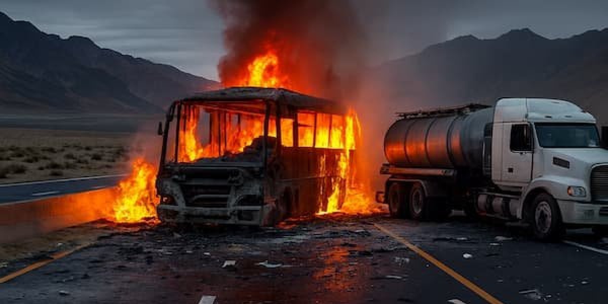 Jeziva tragedija: Autobus se zakucao u cisternu i zapalio - poginulo 45 ljudi (FOTO/VIDEO)