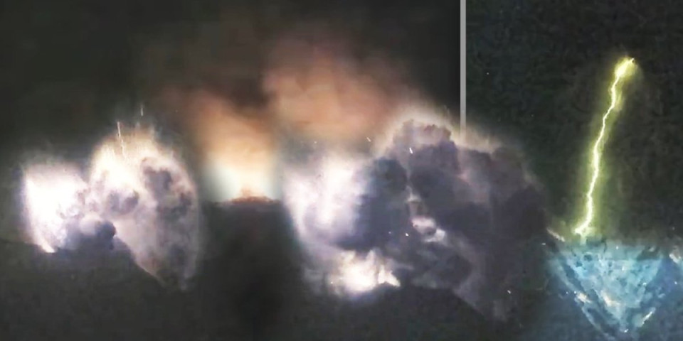 Ostrvo u crnom oblaku: Noćne erupcije probudile strah, na desetine letova otkazano (VIDEO)