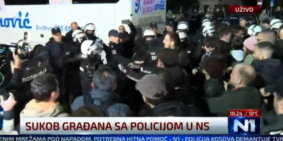 Skandal na N1, pustili jeziv snimak iživljavanja blokadera: Evo šta su pevali policiji u Novom Sadu, a onda napad