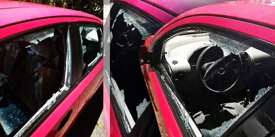 Stravičan napad: Vandali unakazili automobil predsednice Skupštine opštine Vladičin Han (FOTO)