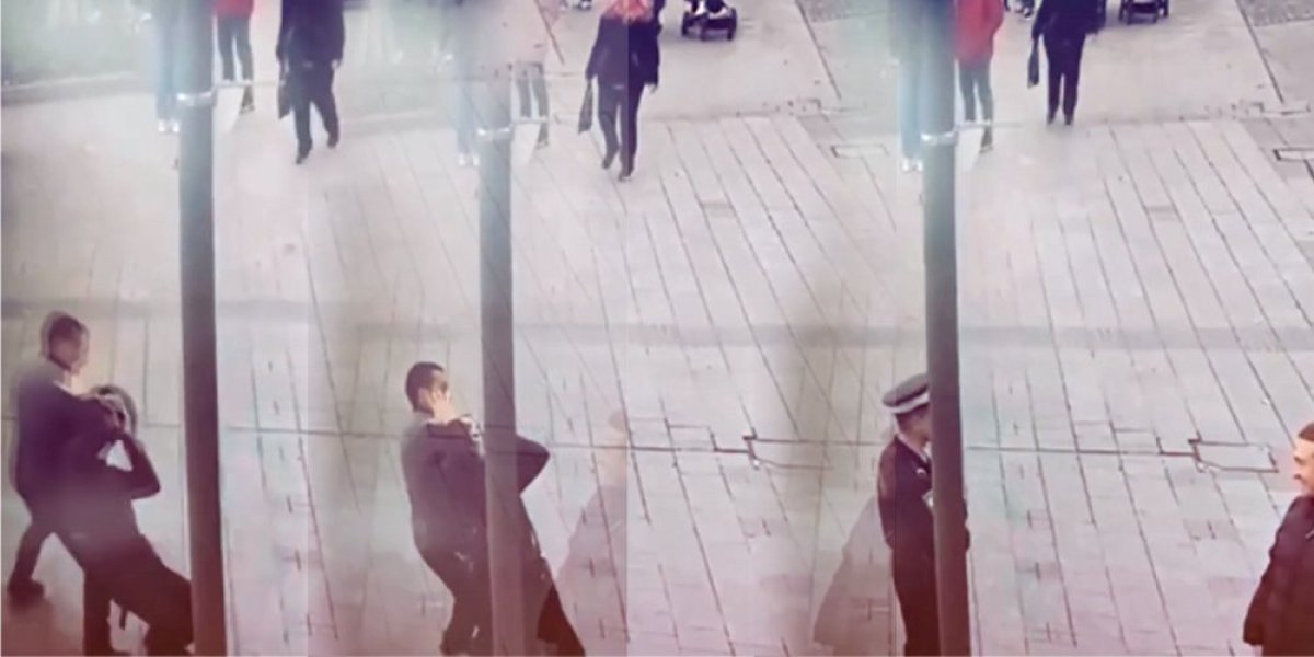 Uznemirujući snimak napada na policajca: Prišao mu s leđa i krvnički ga davio (VIDEO)