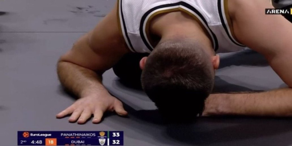 Avramović se opet povredio: Jaukao i previjao se od bolova (VIDEO)