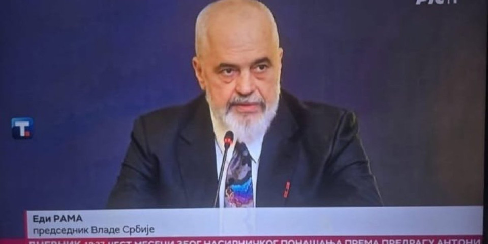 Predsednik Vlade Srbije Edi Rama?! Blokaderski javni servis nastavlja da šokira naciju sramnim provokacijama (FOTO)