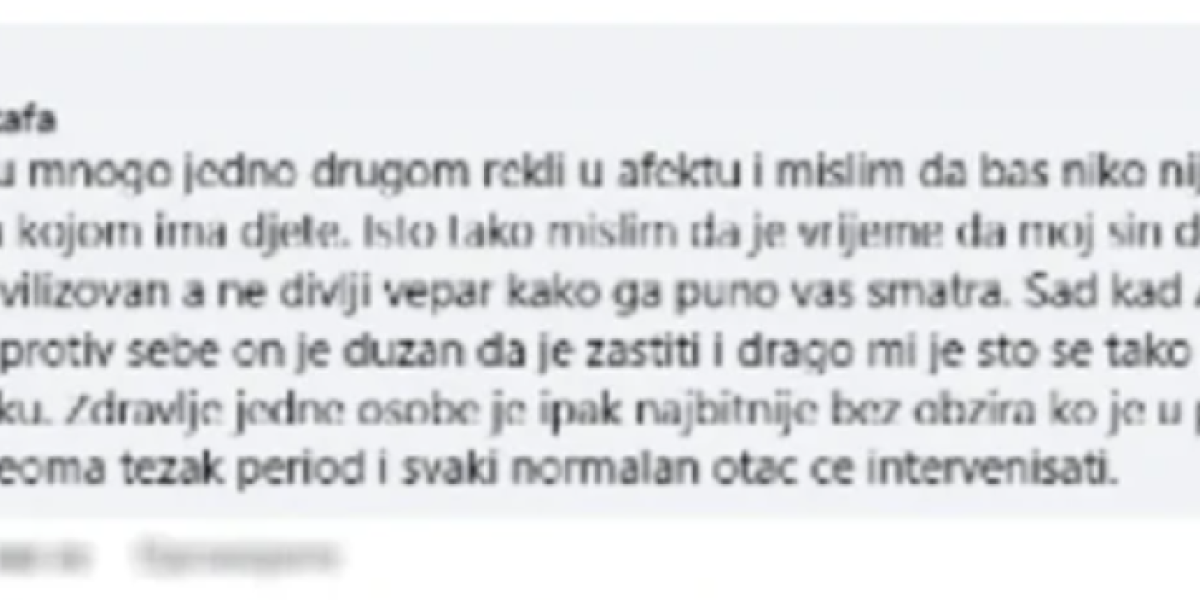 Objava Mustafe Durdžića