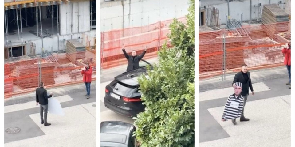 (VIDEO) Bednik bedni! Blokader Petar Đurić došao ispred Informera da provocira
