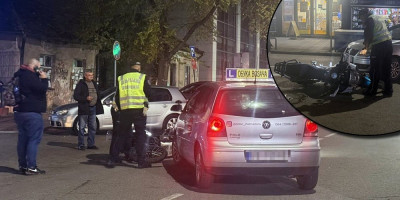 U Gimnazijskoj ulici u Loznici večeras oko 18 časova došlo je do saobraćajne nezgode u kojoj su učestvovali motocikl i vozilo auto-škole.