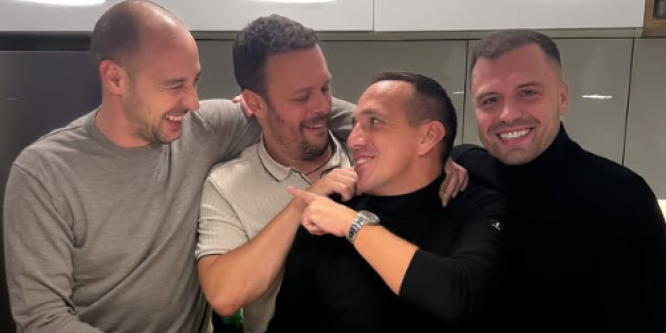 Igor Kojić s kumovima