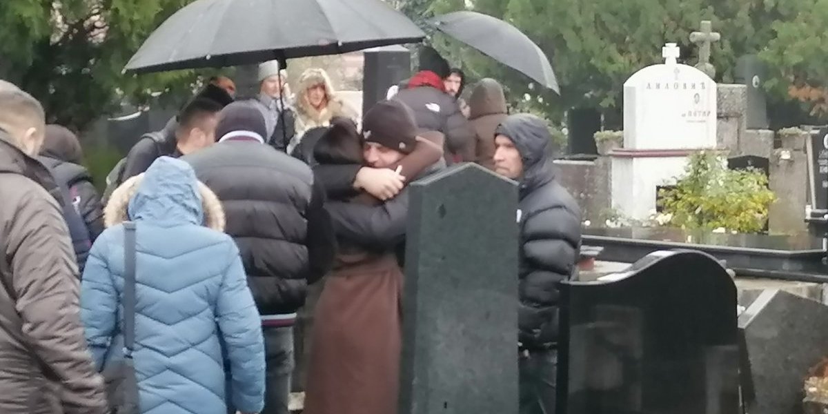 Milica Pavlović na sahrani Ljiljane Jorgovanović