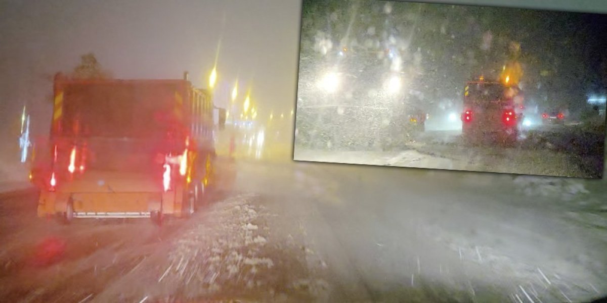 Ne vidi se prst pred okom: Sneg napravio haos u ovom delu Srbije (VIDEO)