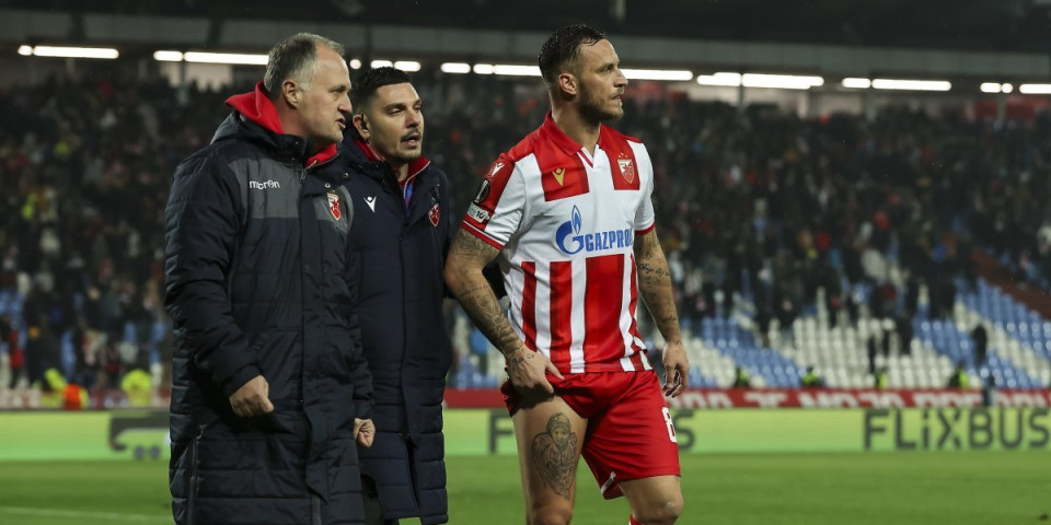 Katastrofalne vesti za Zvezdu: Ponovo se povredio Marko Arnautović