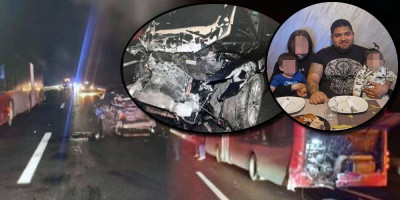 Sreten J. (38) i dete od godinu i po dana poginuli su sinoć u teškoj saobraćajnoj nesreći na auto-putu Miloš Veliki kod Obrenovca.