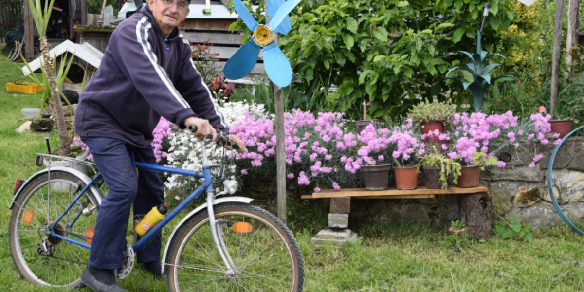 Vožnja biciklom ga odmara