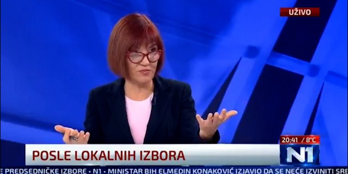 Skandal u programu uživo tajkunske voditeljke sa N1: Pričala o prelaznoj vladi, pa spomenula rat?! (VIDEO)