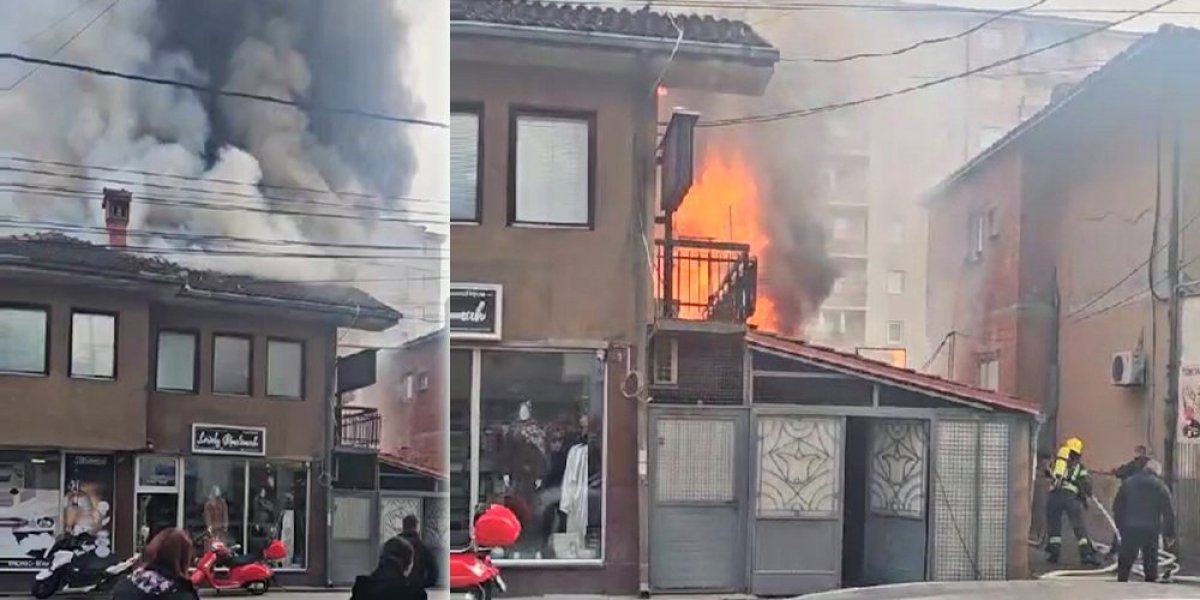 Ljudi beže na sve strane: Jeziv snimak iz Novog Pazara (VIDEO)