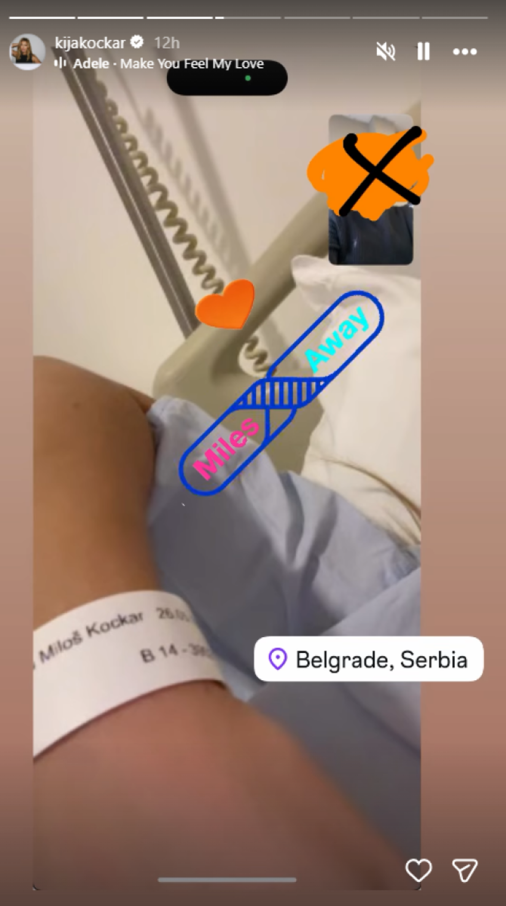 Operisana Kija Kockar - Oglasila se iz bolničke postelje (FOTO)