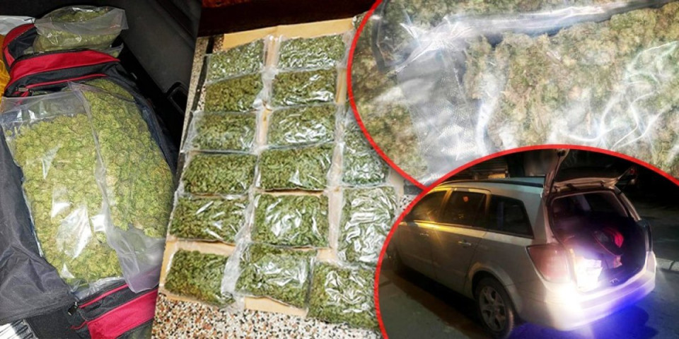U gepeku više od 8kg droge: Uhapšen muškarac u Prokuplju (FOTO)