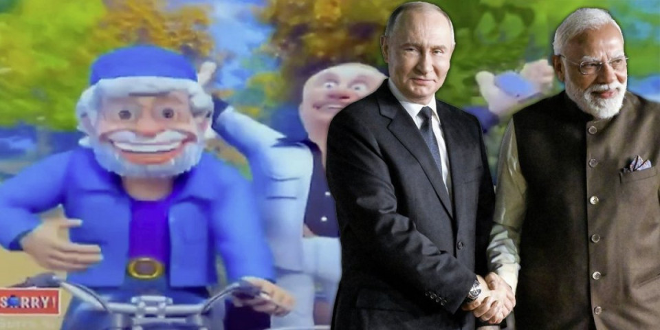 (VIDEO) Tajna poruka Indije Rusiji koja otkriva mnogo: Na TV-u se pojavila čudna animacija Putina i Modija - pametnom jasno...