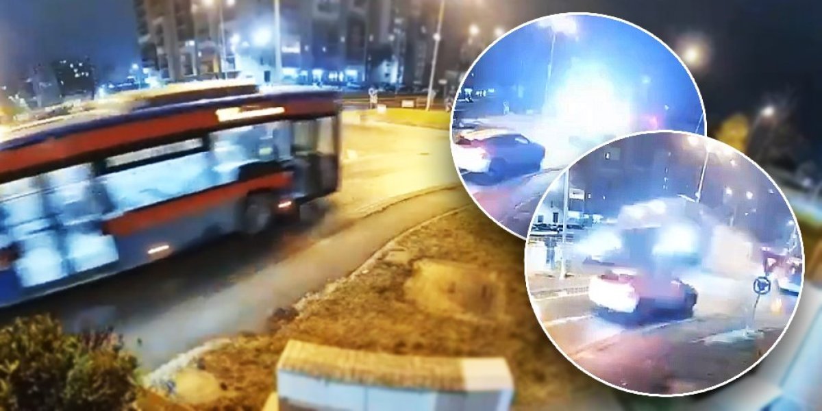 (VIDEO) "Prvi leteći automobil u Rumuniji" - Udario u kružni tok, preleteo dva automobila, a onda...