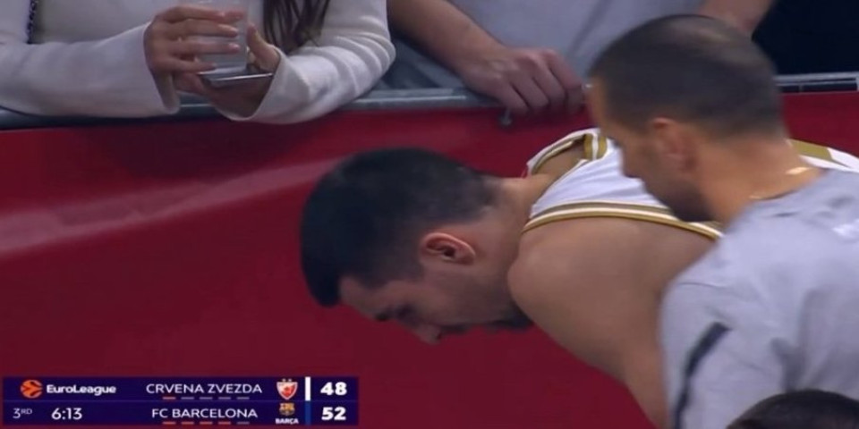 Katastrofalne vesti za Zvezdu: Povredio se Ognjen Dobrić, odmah mu pritrčali u pomoć (VIDEO)