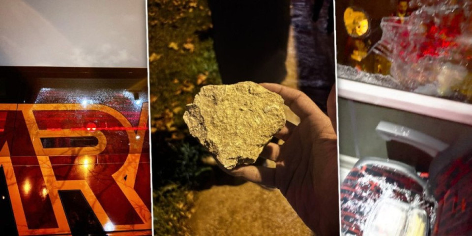 (FOTO/VIDEO) Huligani kamenovali autobus košarkaškog kluba: Napravili sačekušu, pa polupali prozore