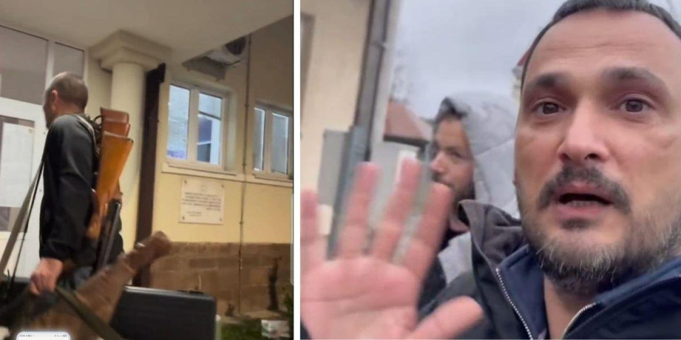 Privedeni aktivisti "Uzinata", jednom od njih policija oduzela arsenal oružja: Delili adresu Gvozdena Nikolića po mrežama i pretili mu