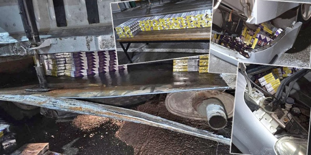 Sprečen šverc cigareta: Neće verovati gde je pokušao da sakrije paklice (FOTO)