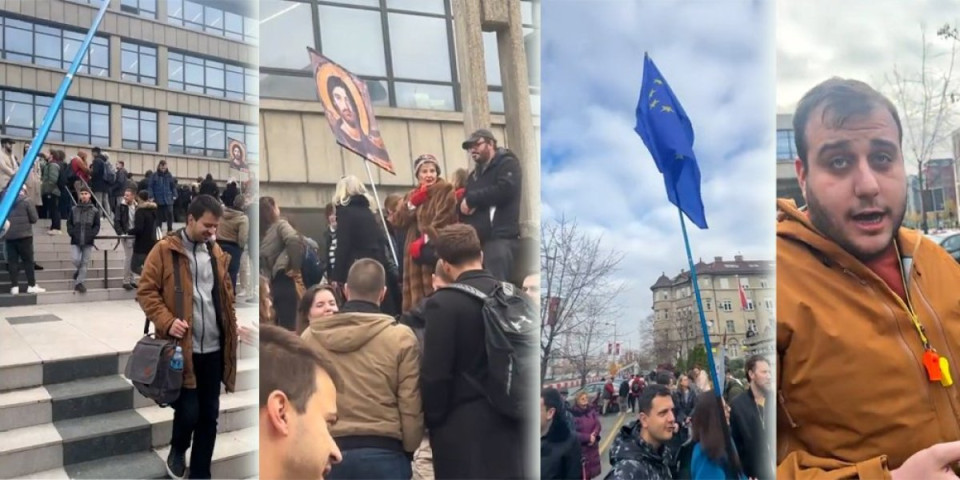 Kakav raspad sistema - blokaderi se pokrvili danas ispred Palate pravde, udarili prorusi na zapadnjake: Sve je snimljeno